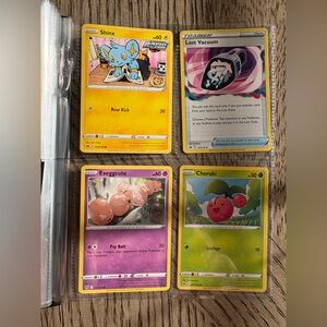 Pokemon Trading Cards - Yellow, Blue, Pink, Green